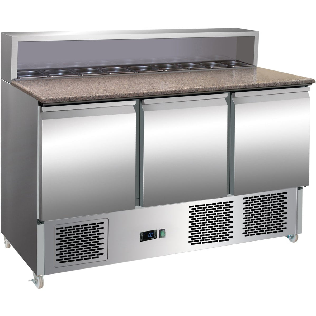 Refrigerated Prep Counter/ Table 3 Doors