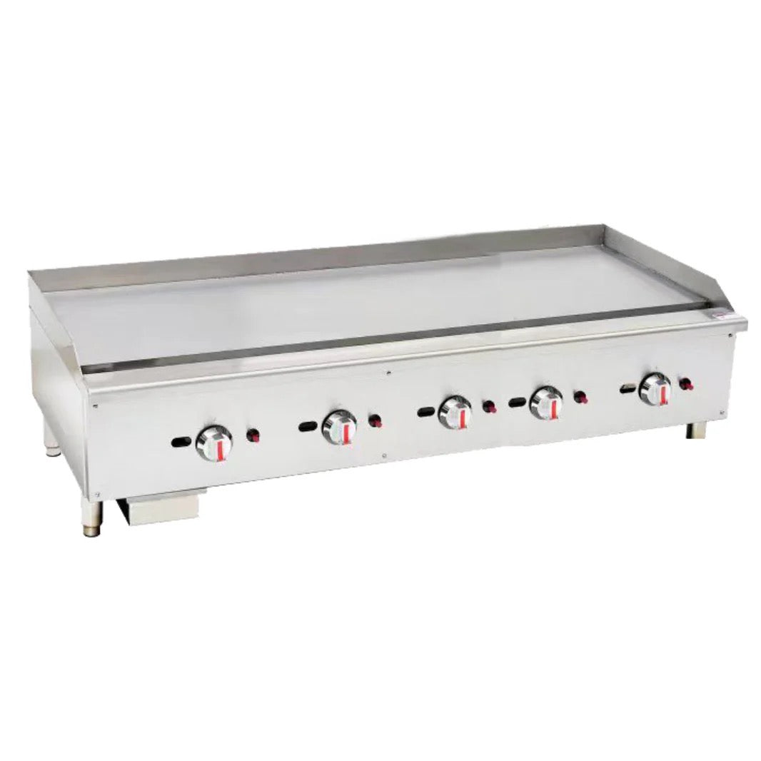 Gas Countertop Griddle - 5 Control