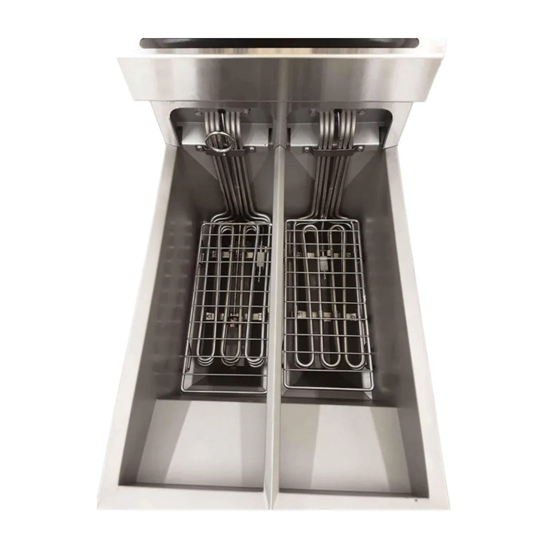 Free Standing Twin Tank Electric Fryer 1PH