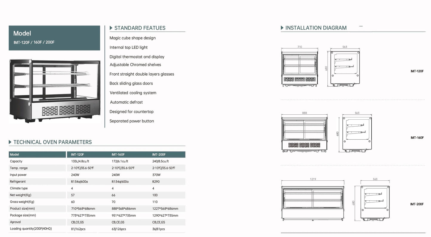 Countertop Display Cooler -120F