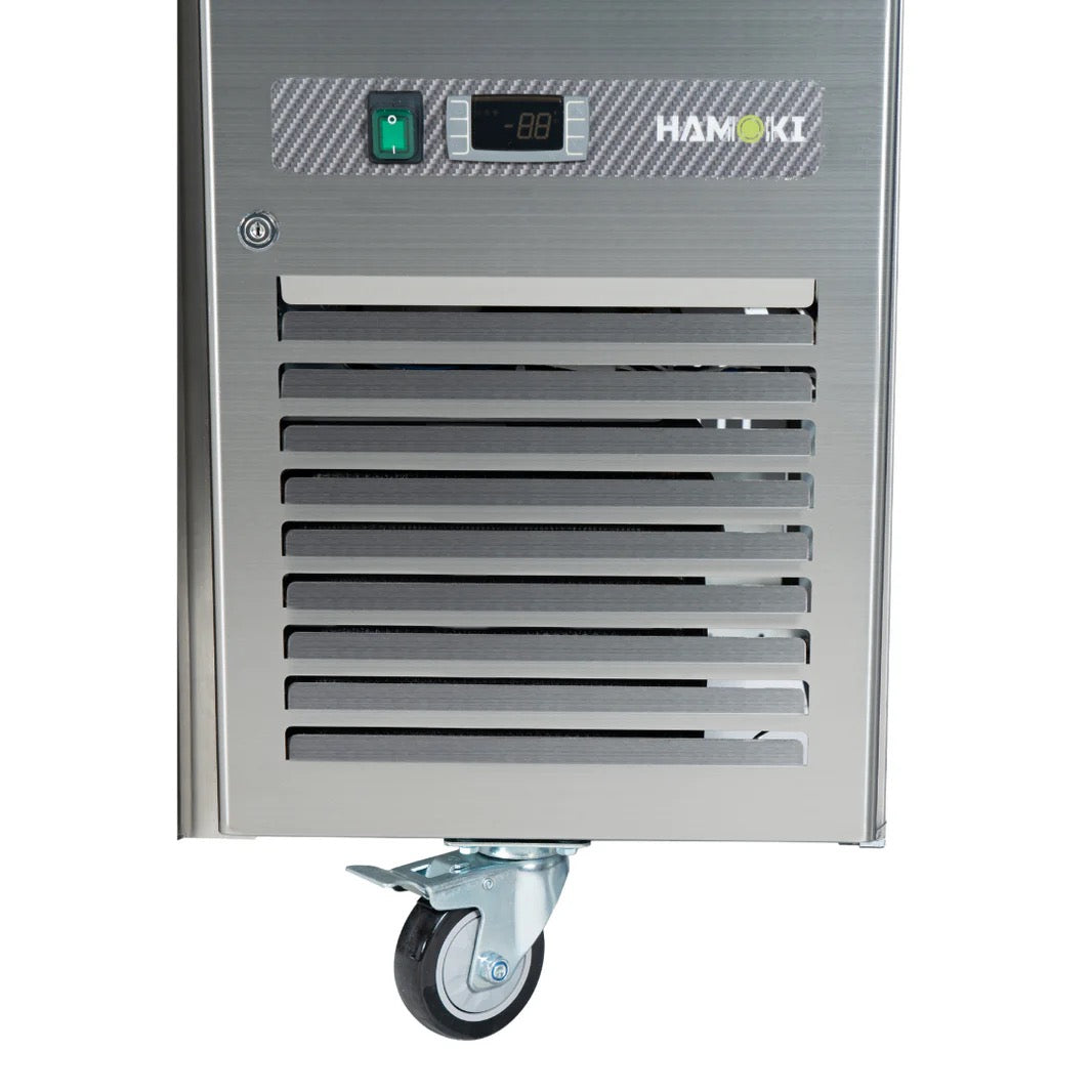 3 Door Refrigerated Counter with Backsplash - 346L
