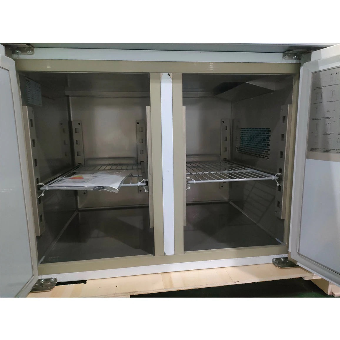 2 Door Refrigerated Counter with Backsplash - 226 L