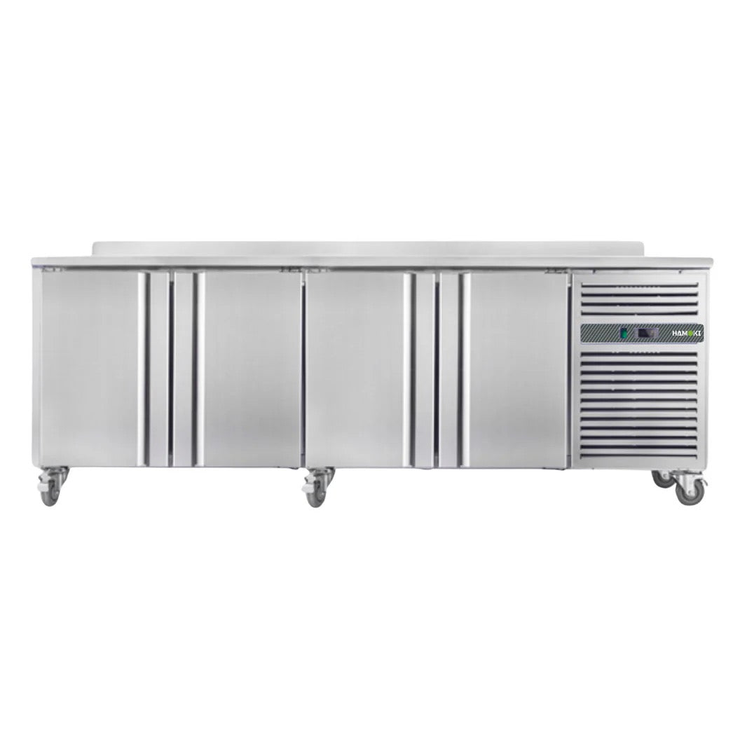 4 Door Freezer Counter with Backsplash - 564L