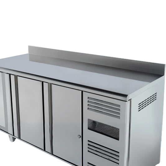 4 Door Refrigerated Counter with Backsplash - 467 L