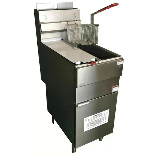 4 Burner Twin Tank Gas Fryer with Twin Baskets
