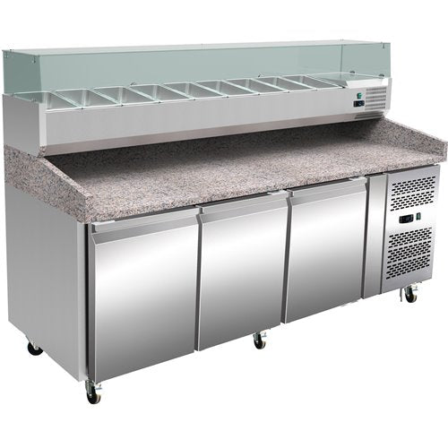 Refrigerated Prep Counter/ Table 3 Doors