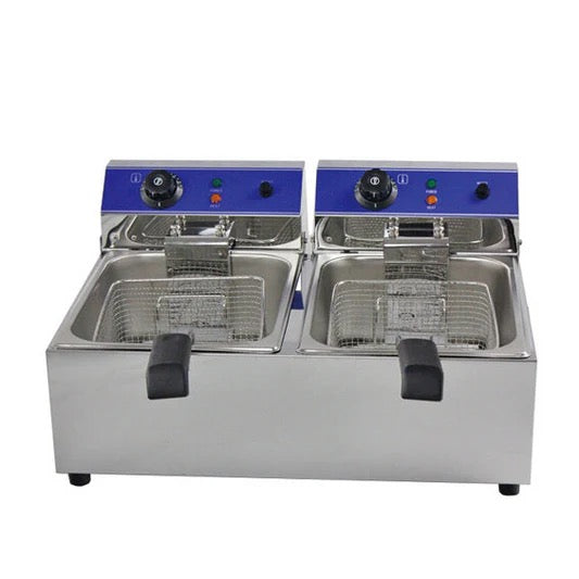 Countertop Electric Fryer - 2 x 8 Litre (oil) Twin Tank