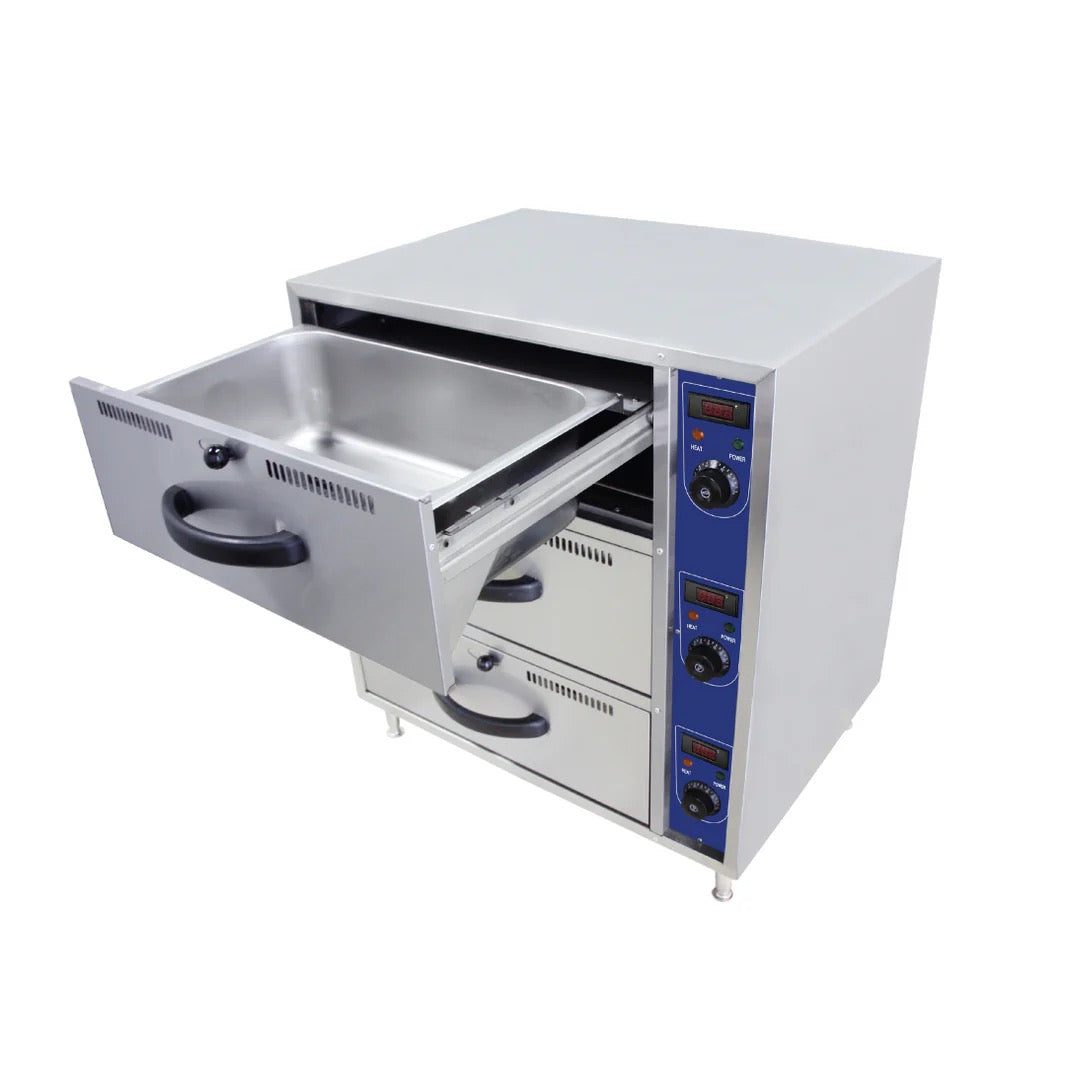 Food Warmer Drawer with 3 Drawers (Dry Heat)