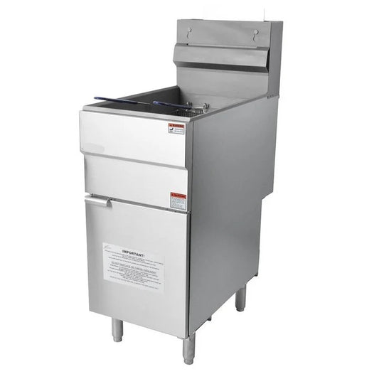 4 Burner Single Tank Gas Fryer with Twin Baskets