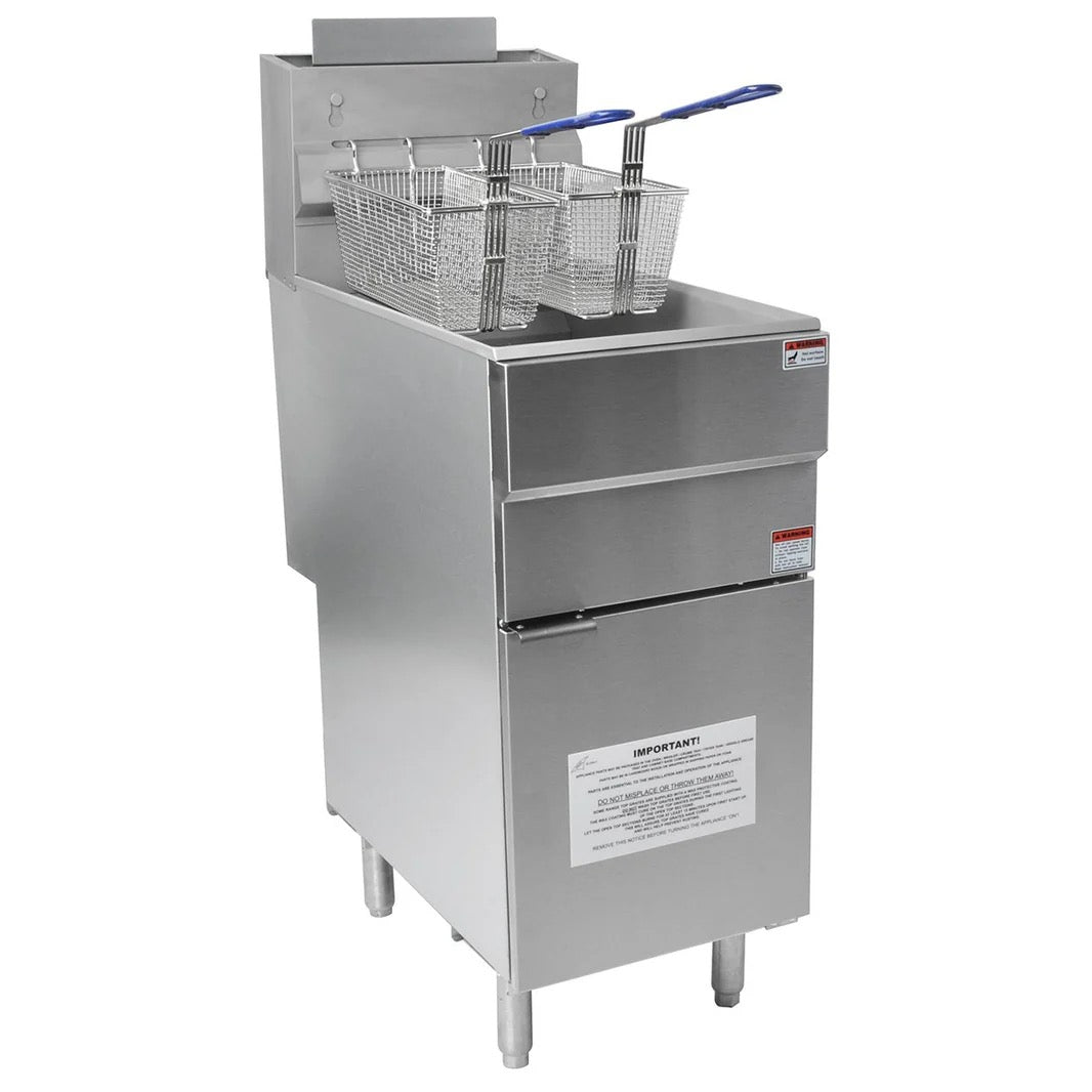 18L Single Tank Gas Fryer with Twin Baskets
