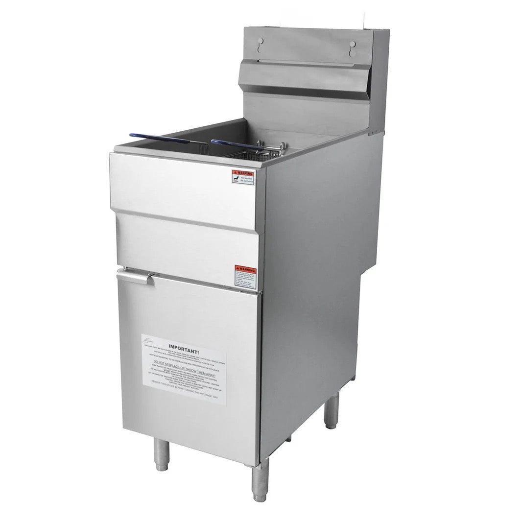 18L Single Tank Gas Fryer with Twin Baskets