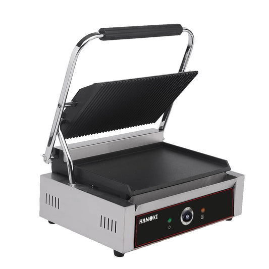 Contact Grill Single / Ribbed Top and Smooth Bottom