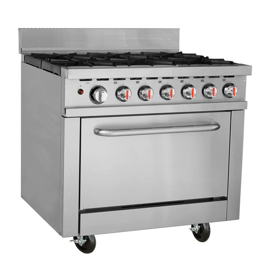 Gas Range 6 Burner with Oven