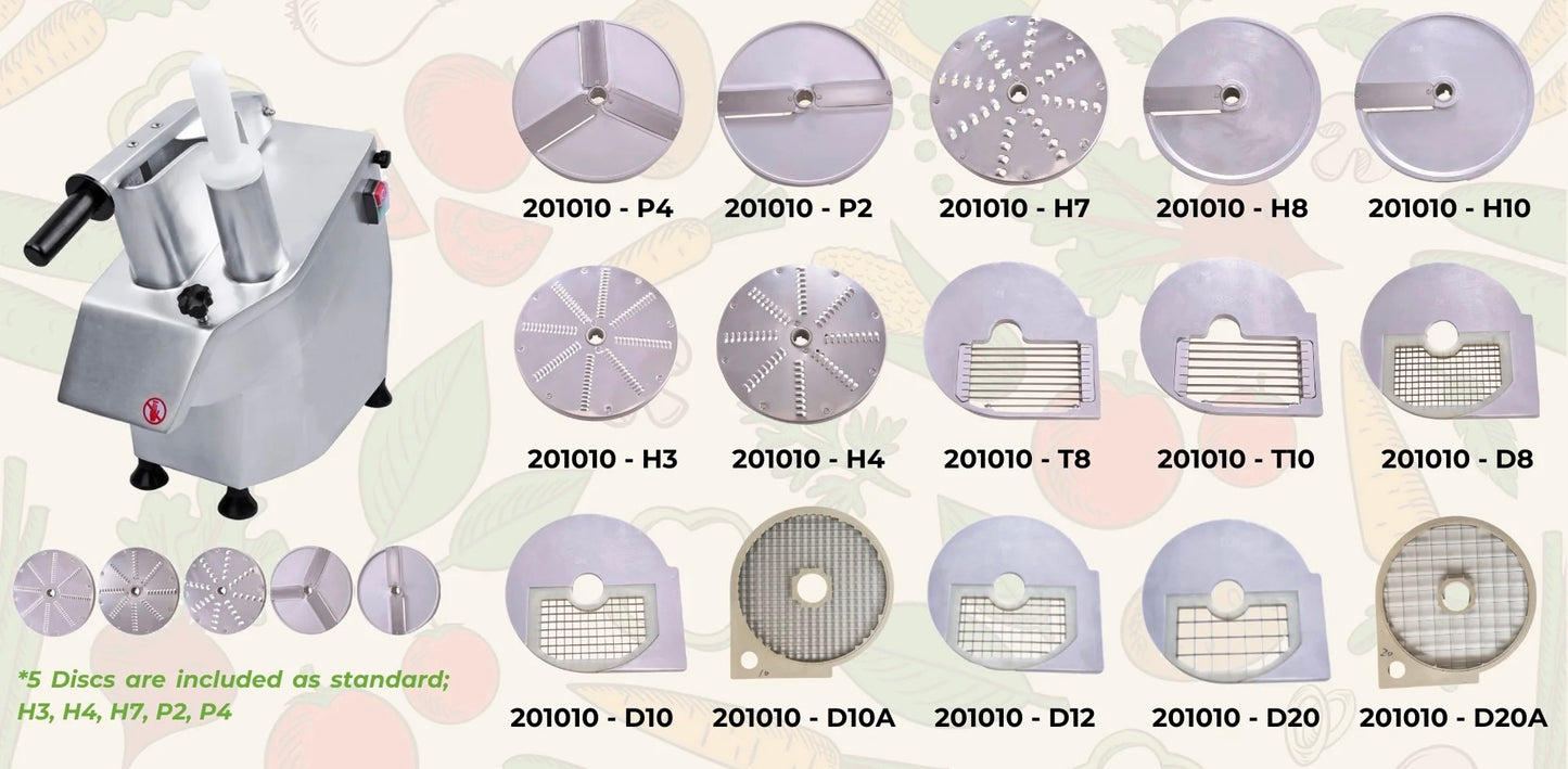 Vegetable Prep Machine With 5 Discs