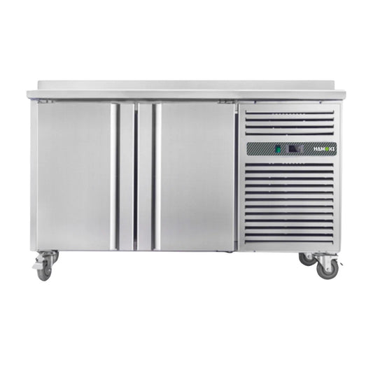 2 Door Refrigerated Counter with Backsplash - 226 L