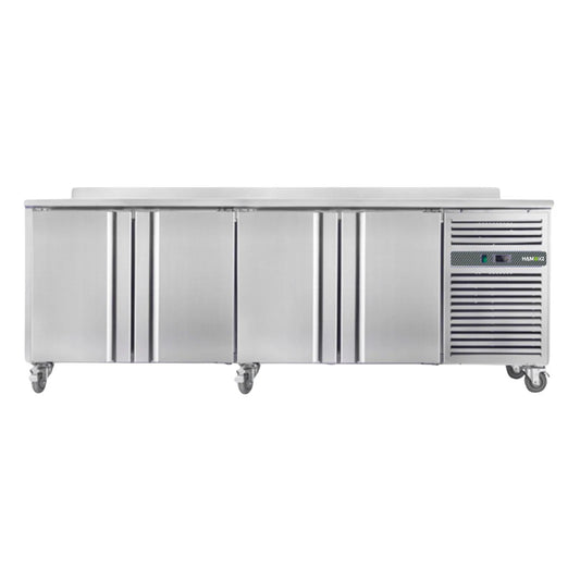 4 Door Freezer Counter with Backsplash - 564L