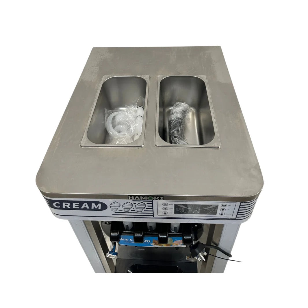 Ice Cream Machine with Air Pump & Precooling System - 20 L